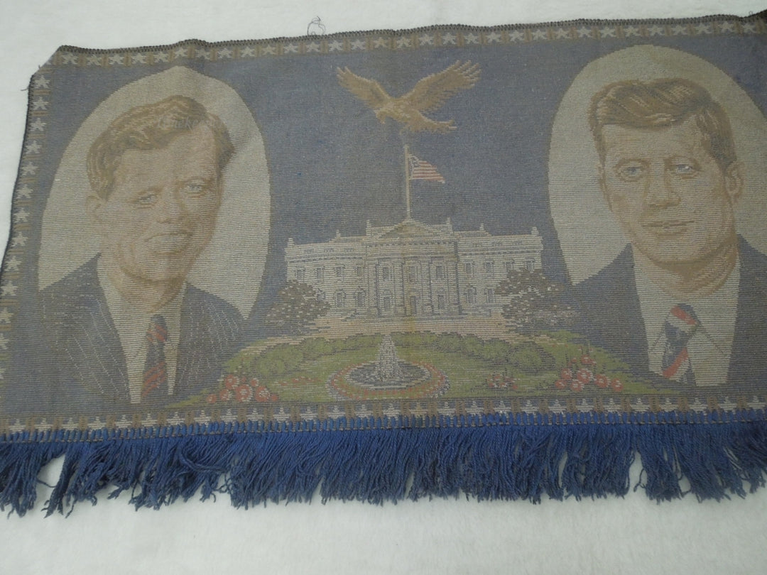q734 Vintage Memorial Tapestry President John F. Kennedy and Senator Robt. Kennedy