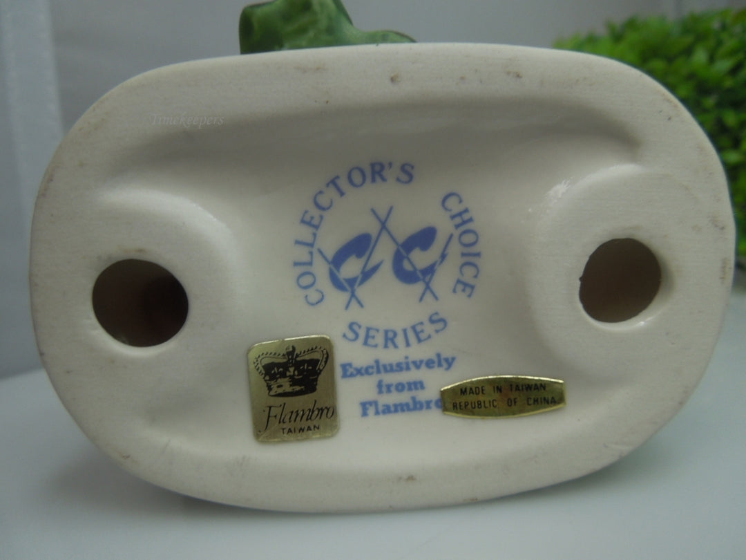 q735 Vintage FLAMBRO Collectors Choice Series Ceramic Figurine 5" Boy Tag & Mark