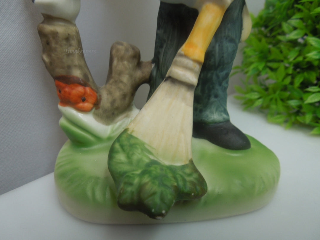 q735 Vintage FLAMBRO Collectors Choice Series Ceramic Figurine 5" Boy Tag & Mark