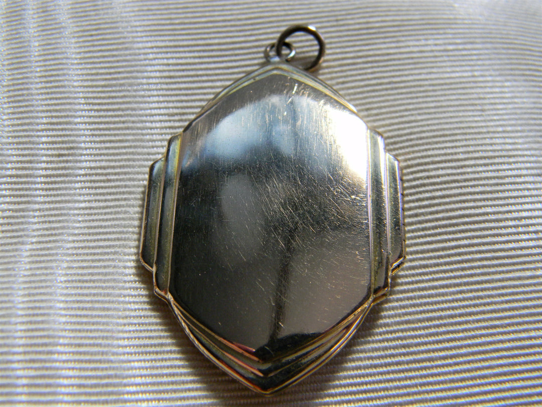 j780 Great Beautiful Vintage Art Deco 10k Yellow Gold Filled Locket