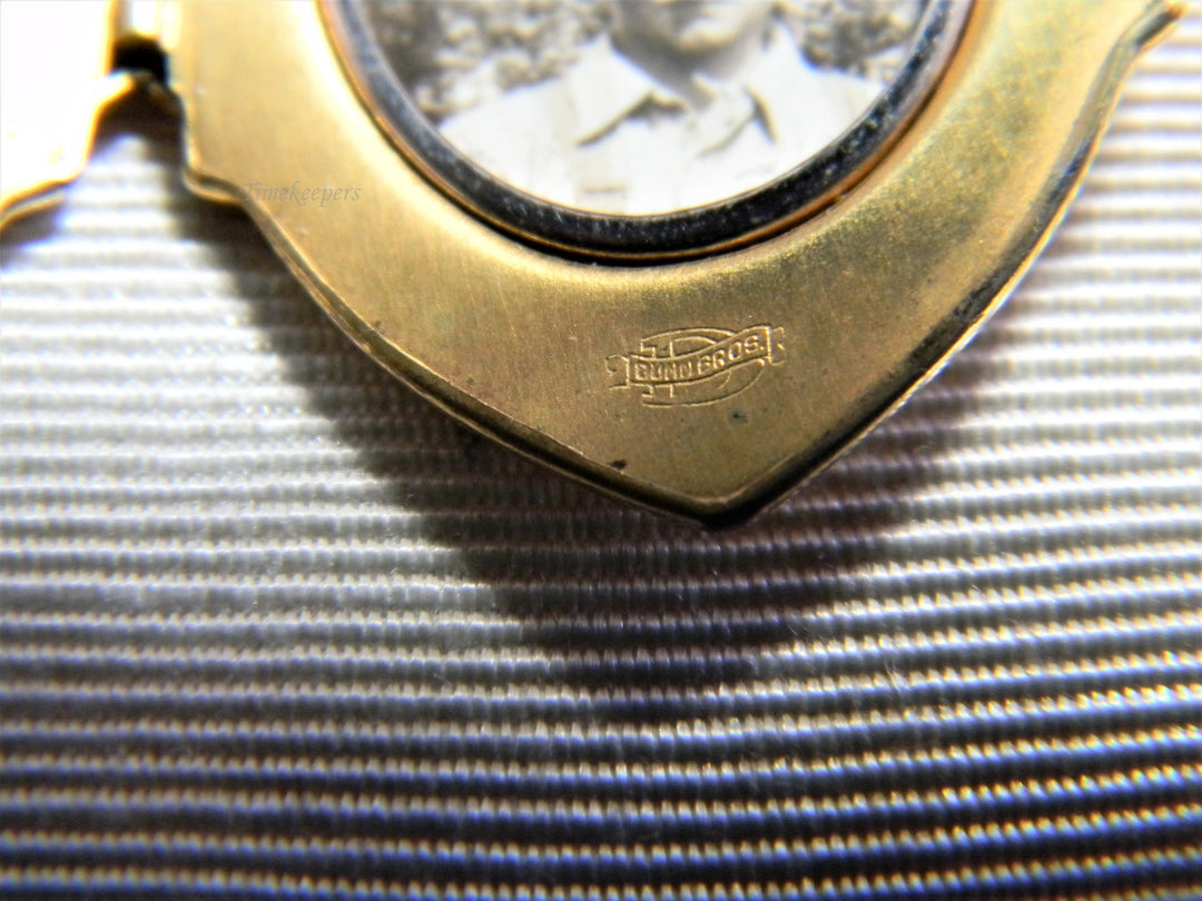 j780 Great Beautiful Vintage Art Deco 10k Yellow Gold Filled Locket