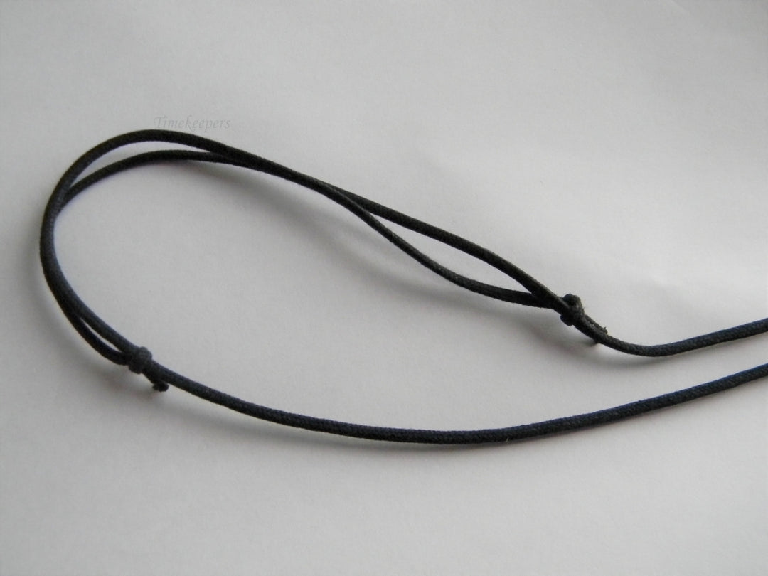 p016 Nice Green Polished Jasper Stone Pendant on Adjustable Black Cord