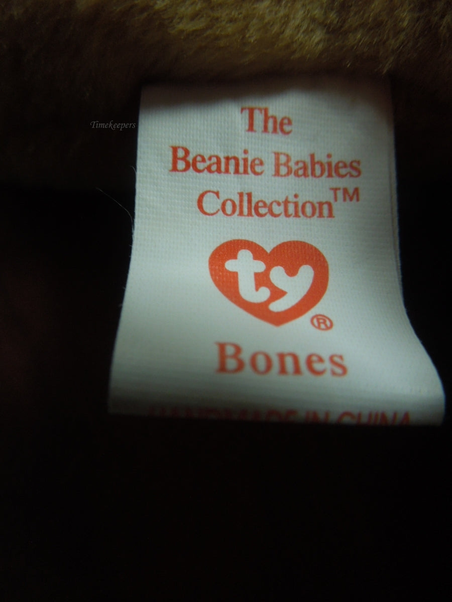 q791 Rare Ty Beanie Baby Bones Style 4001 Tag Errors 1993/1994 PVC Pellets