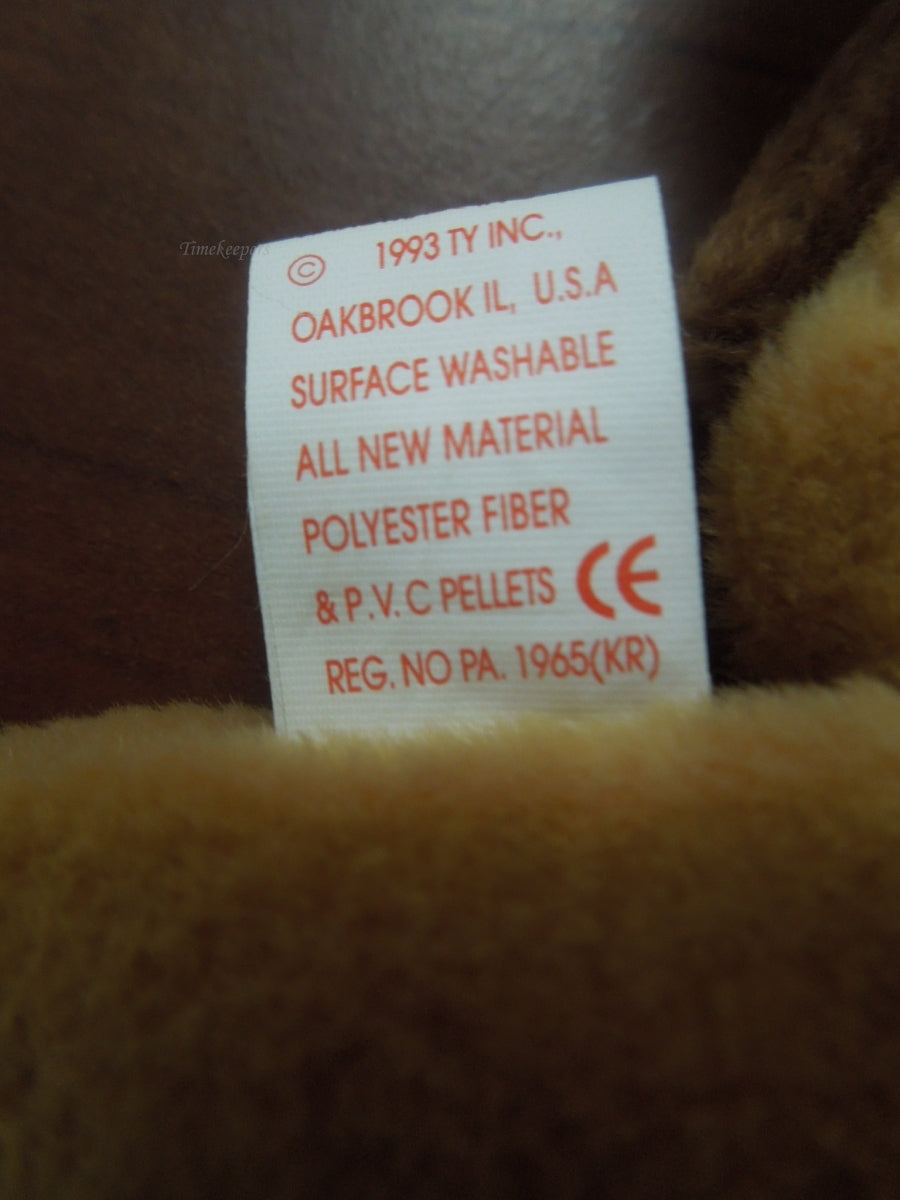 q791 Rare Ty Beanie Baby Bones Style 4001 Tag Errors 1993/1994 PVC Pellets