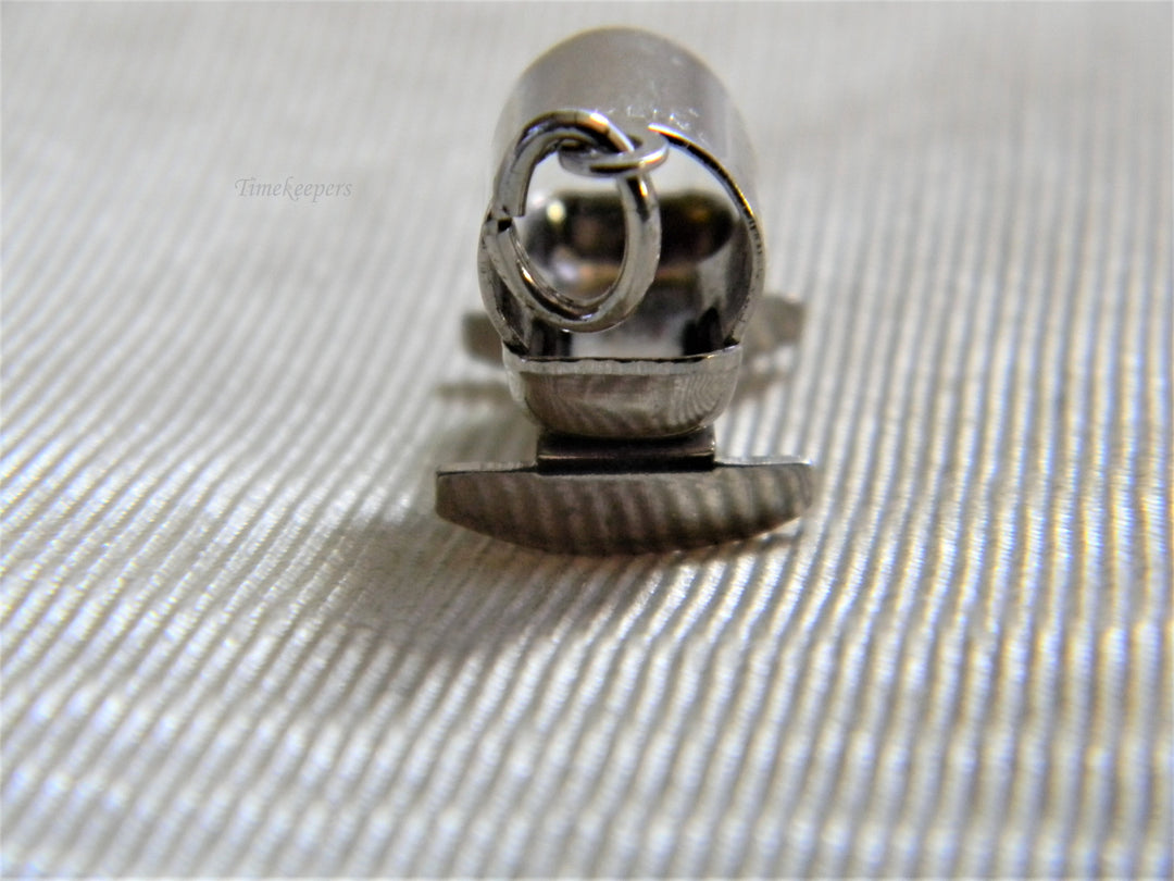 j801 Vintage Sterling Silver 3 Dimensional Cradle Charm/ Pendant