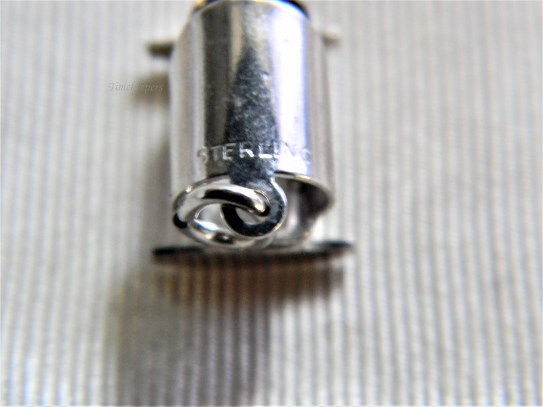 j801 Vintage Sterling Silver 3 Dimensional Cradle Charm/ Pendant