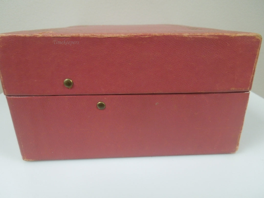 q811 Vintage Jewelry Box Upholstery Cloth Vanity Box Trinket Box