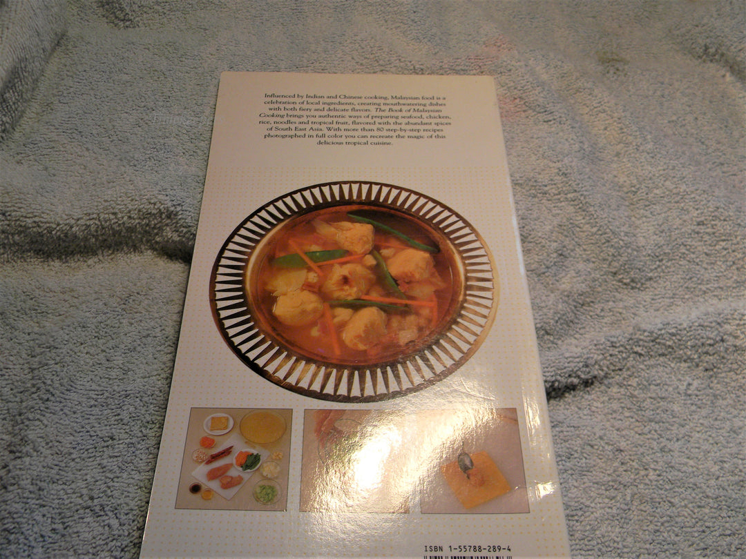 j834-- 1998 The Book of Malaysian Cooking Book by Hilaire Walden