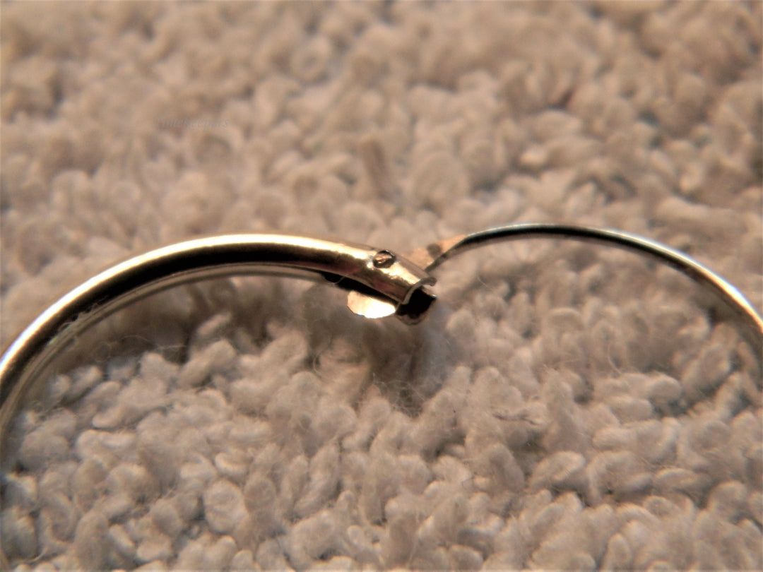 j839 Pretty Endless Hoop Sterling Silver Earrings