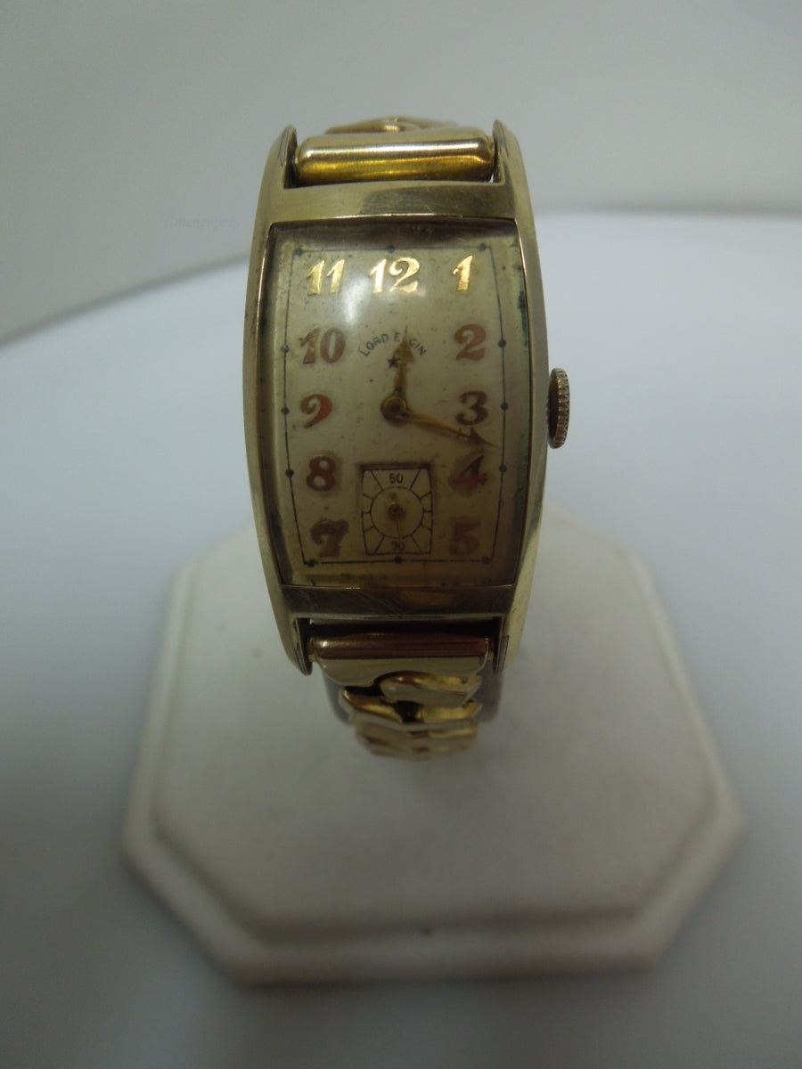 s238 Vintage Lord Elgin 14kt Gold Filled Case Wrist Watch