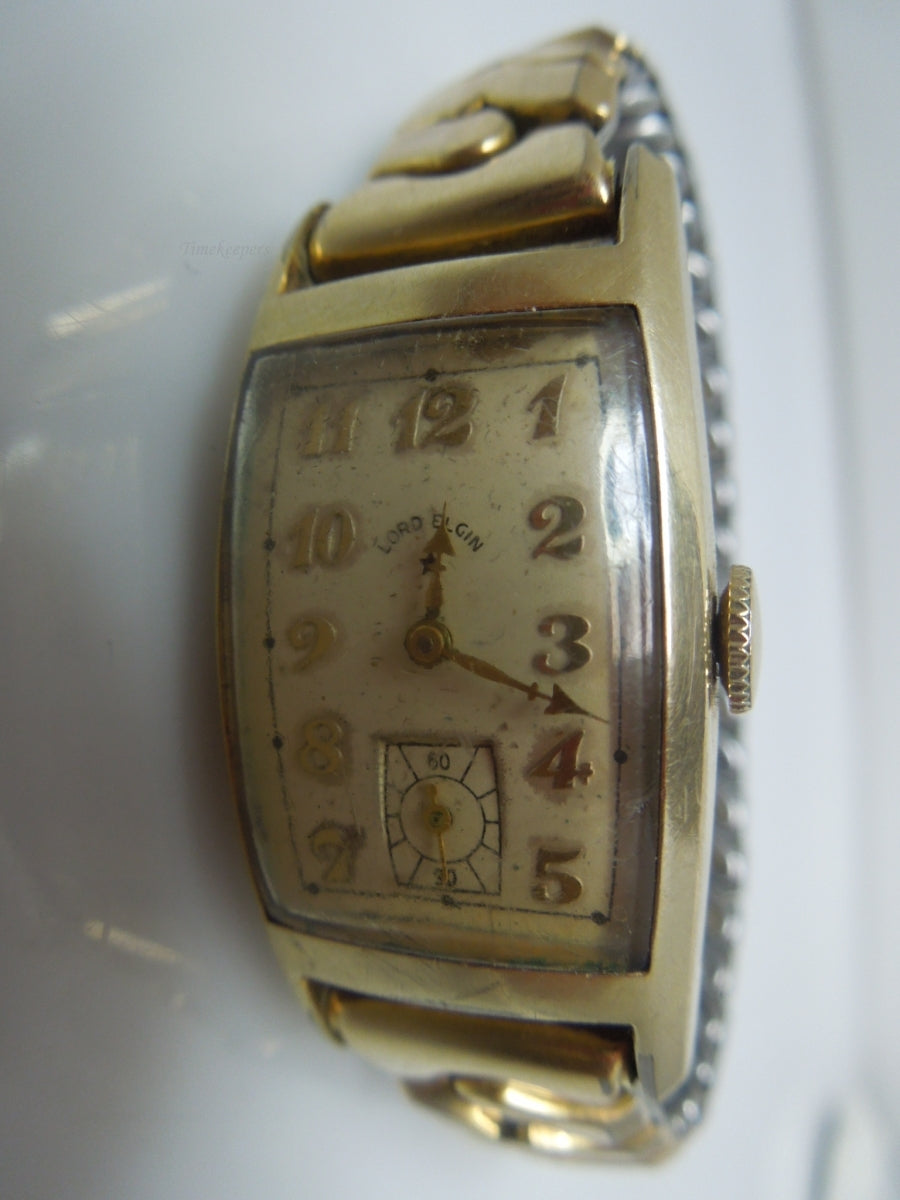 s238 Vintage Lord Elgin 14kt Gold Filled Case Wrist Watch