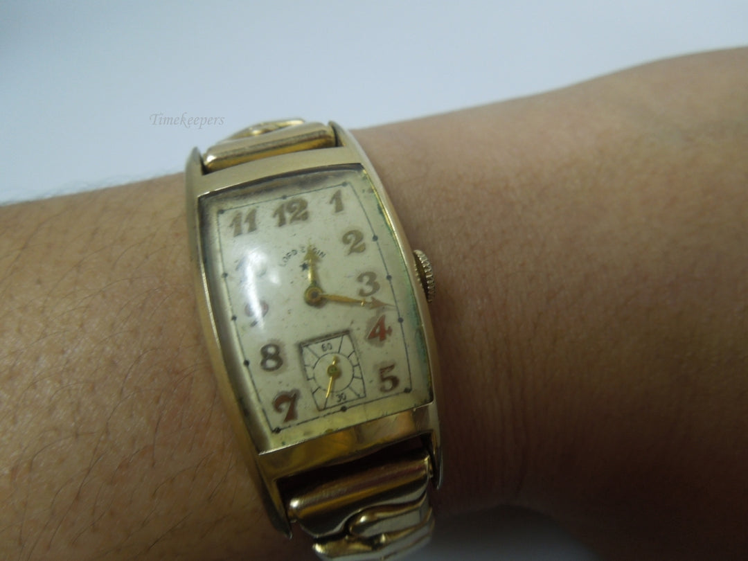s238 Vintage Lord Elgin 14kt Gold Filled Case Wrist Watch