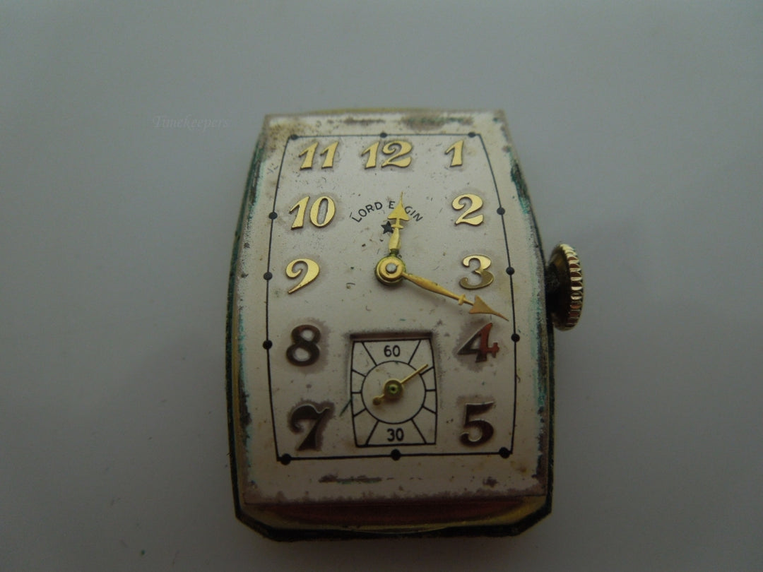 s238 Vintage Lord Elgin 14kt Gold Filled Case Wrist Watch