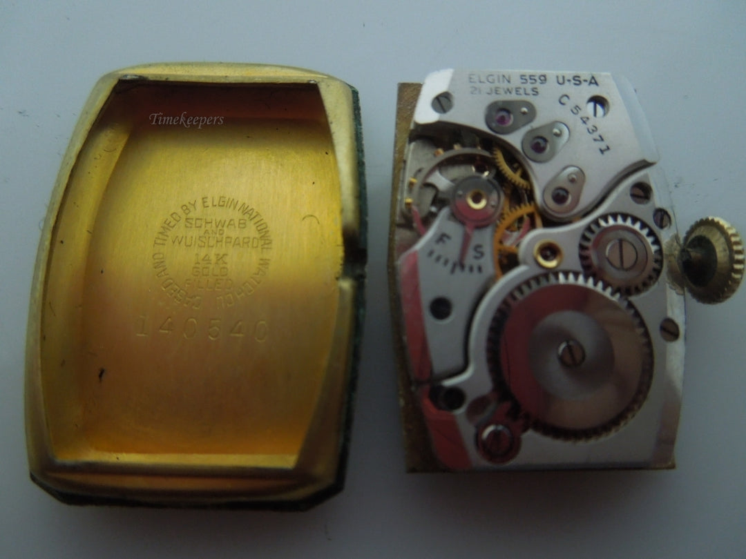 s238 Vintage Lord Elgin 14kt Gold Filled Case Wrist Watch