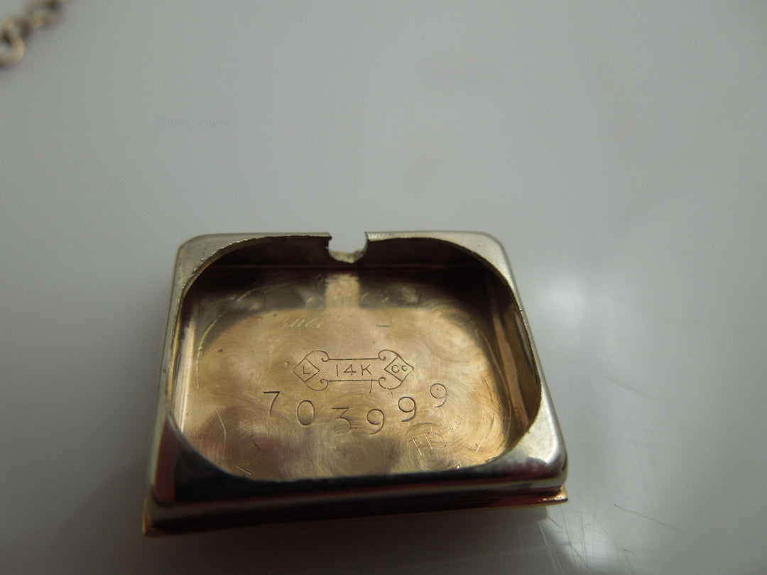 g787 Gorgeous Ladies Antique 14kt Rose Gold Diamond and Ruby Pery Wristwatch