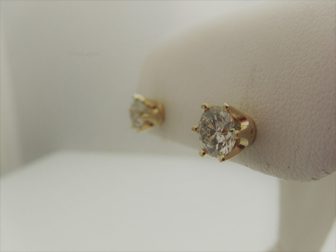 g811 Gorgeous Unisex 14kt Yellow Gold 2.50cts Diamond Earring Studs