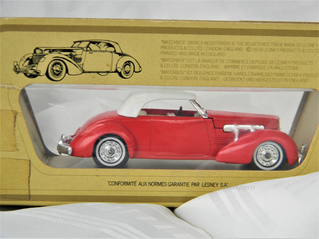 j222 Matchbox Models of Yesteryear 1937 Cord 812 in Original Box