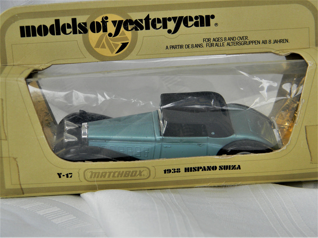 j226 Matchbox Models of Yesteryear 1938 HIspano Suiza SS in Original Box