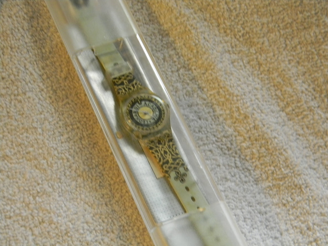 j907 Swatch Watch 1991 Vinci's Twist Quartz Movement In Swatch Box