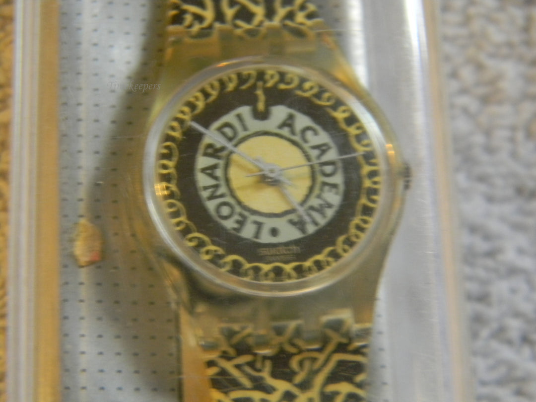 j907 Swatch Watch 1991 Vinci's Twist Quartz Movement In Swatch Box