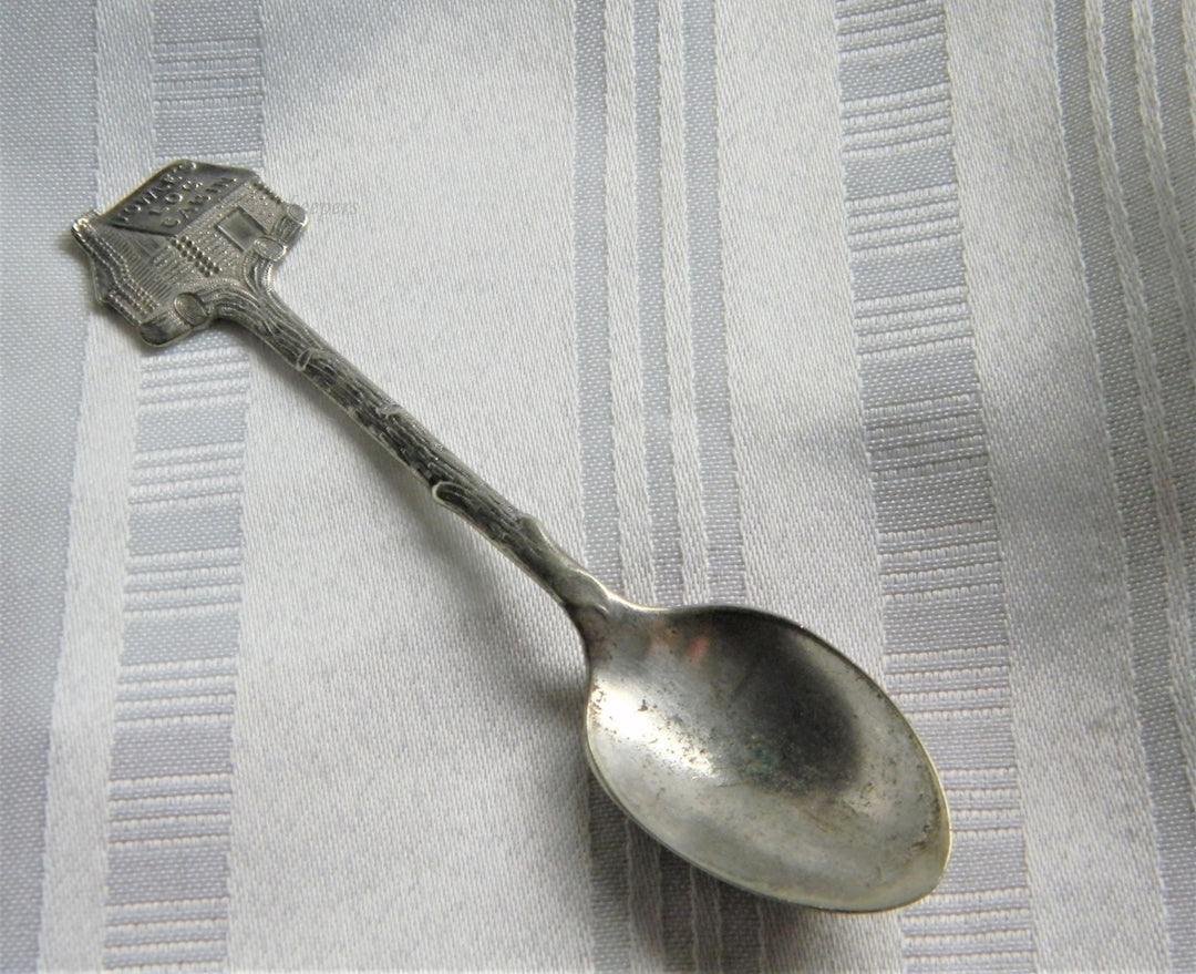 p165 Vintage Silver Plate Towle's Log Cabin Demitasse Advertising Spoons