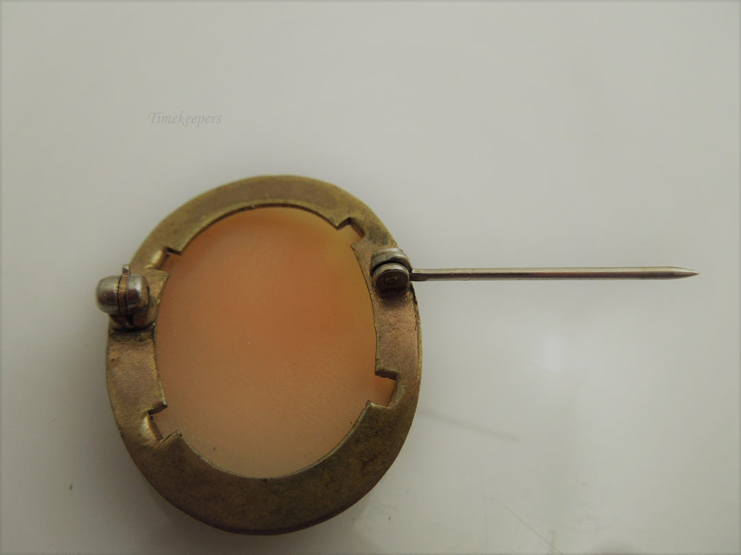 g847 Beautiful Ladies Vintage Gold Filled Cameo Brooch