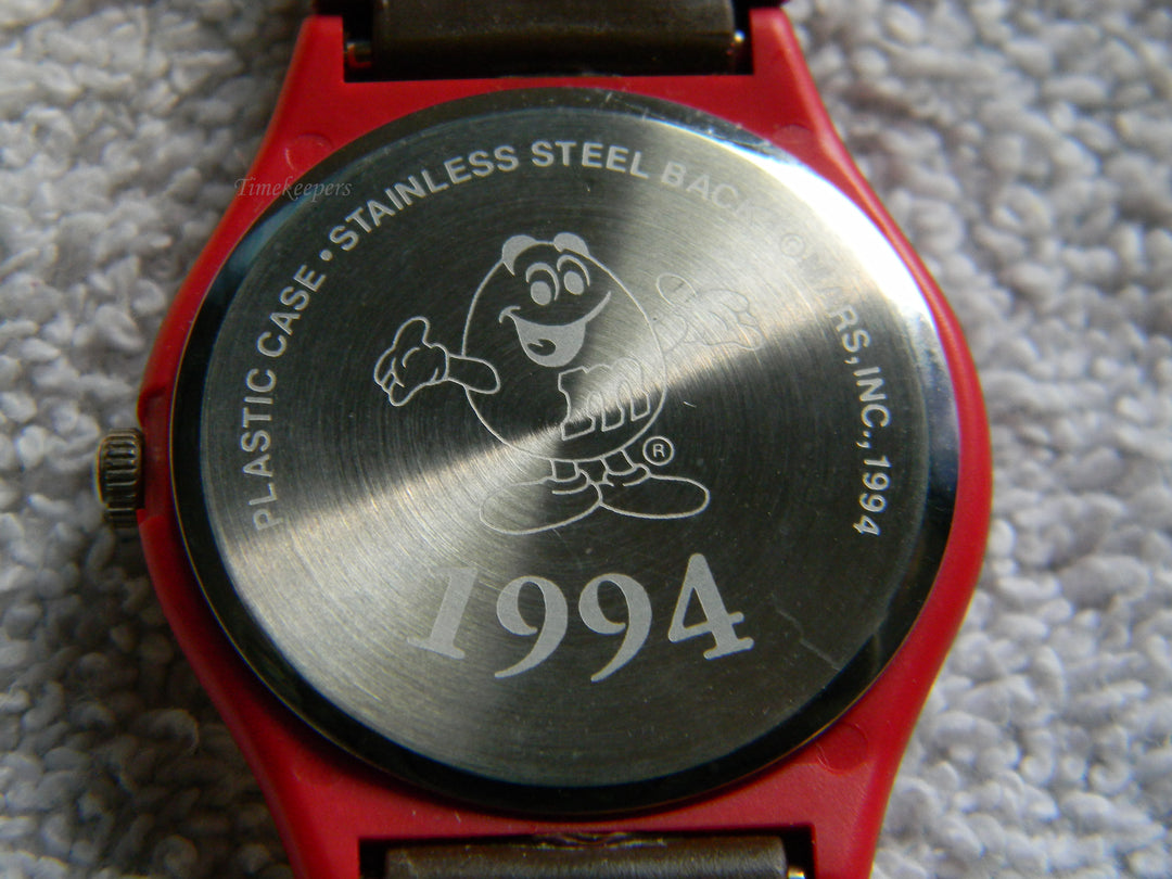 j912 1994 Mars Inc. M &amp; M Watch Quartz Movement In Box with Papers