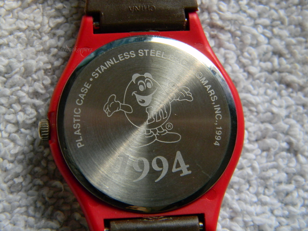 j912 1994 Mars Inc. M &amp; M Watch Quartz Movement In Box with Papers