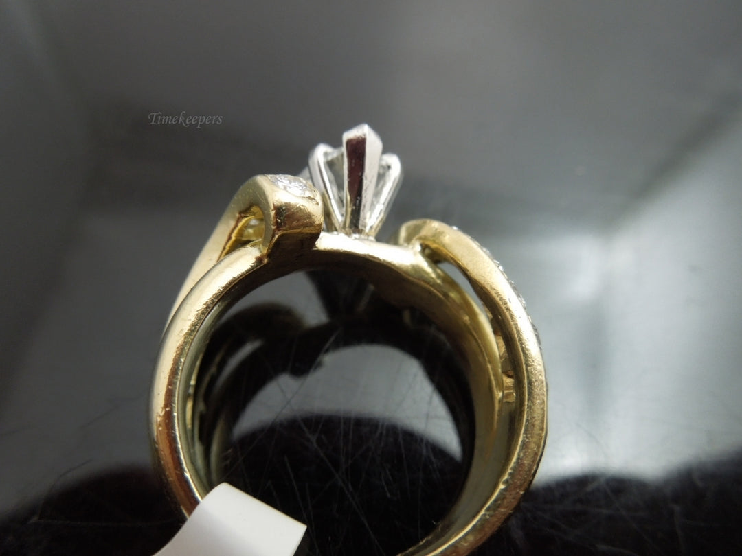 g850 Gorgeous Ladies Heart Shaped Diamond Engagement Ring Set in 21.6kt Yellow Gold