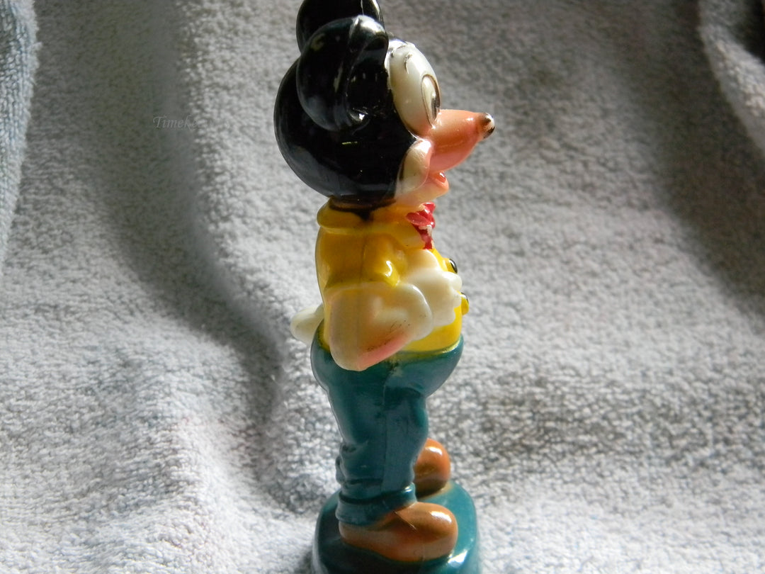 j930 Vintage Plastic MICKEY MOUSE Figure from Hong Kong 1960's