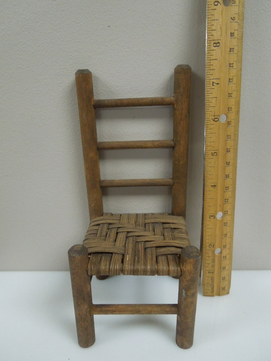 q956 Vintage Antique 7.5"Small TWIG Chair DOLLHouse Chair or Plant Stand
