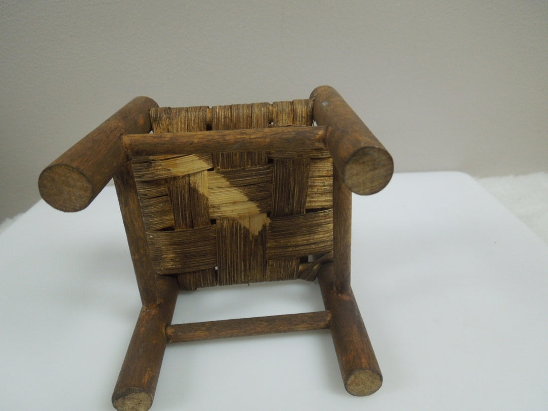 q956 Vintage Antique 7.5"Small TWIG Chair DOLLHouse Chair or Plant Stand