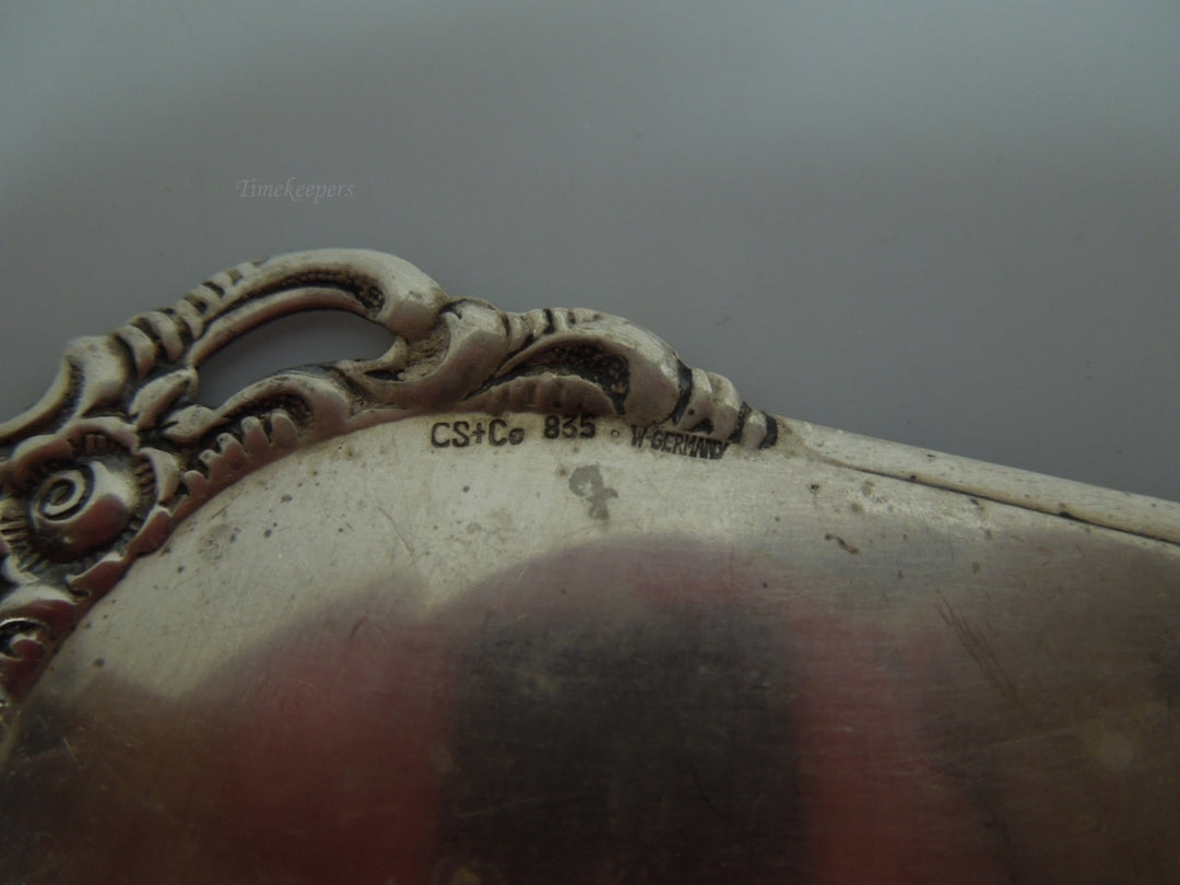 s397 Vintage Sterling Silver Cake/Pie Server CS+Co. 835 West Germany Ornate