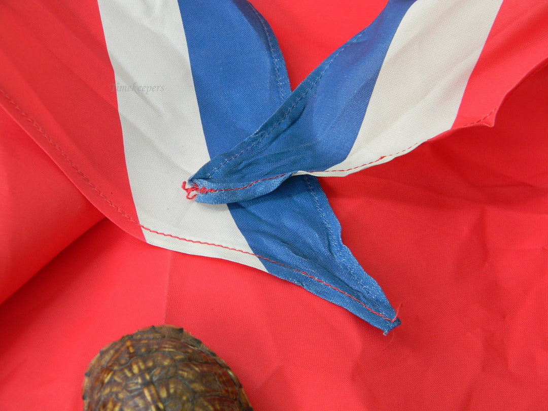 j947 BSA Neckerchief 1950 2nd National Jamboree with Turtle Shell Slide