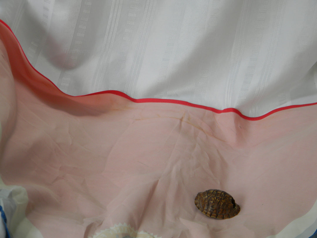 j947 BSA Neckerchief 1950 2nd National Jamboree with Turtle Shell Slide