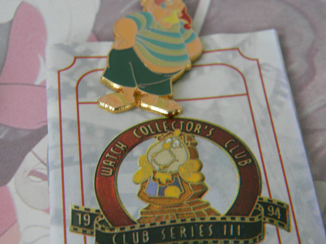 j950 Disney Collector Captain Hook Watch in Movie Reel Case 1994