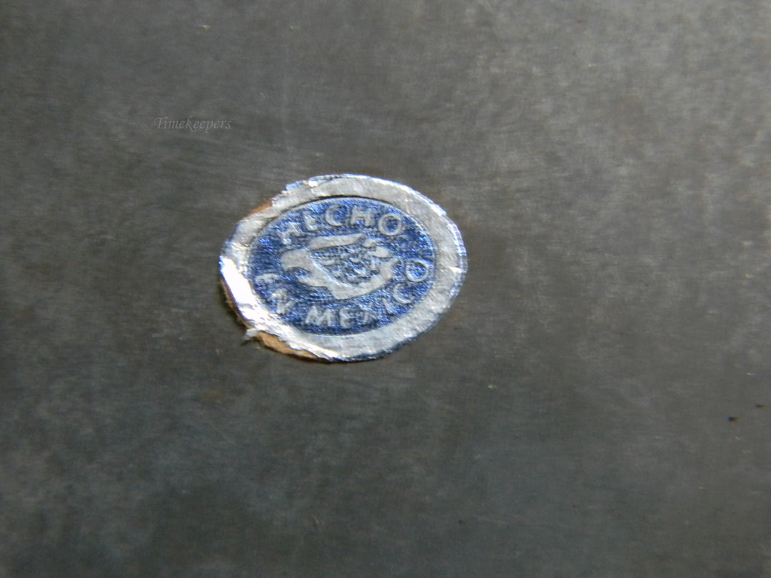 j977 Beautiful Vintage Etched Swan Glass and Brass Hexagon Trinket Box