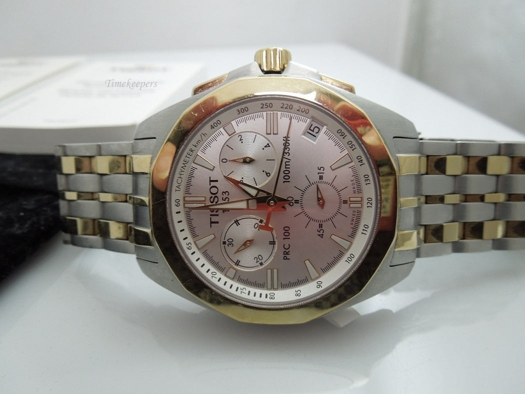 h986 Nice Men's Tissot 1853 Two Tone Chronograph Wristwatch P862/962
