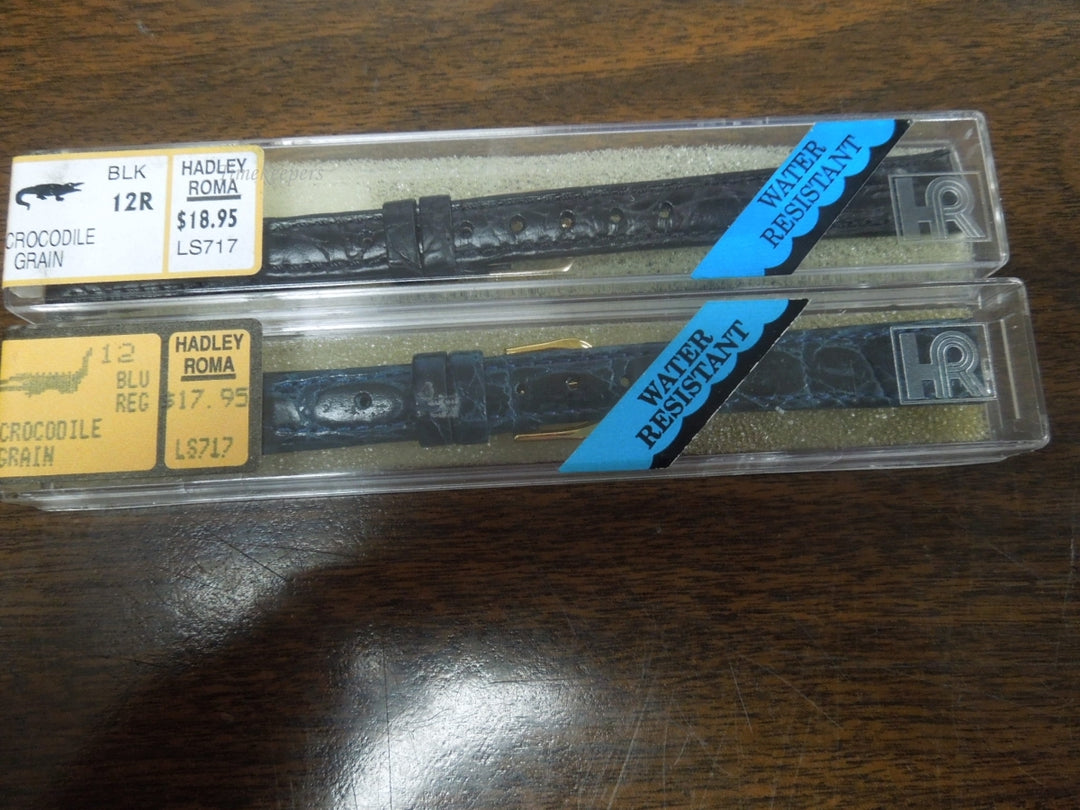  s444( 12mm) Genuine Crocodile Grain Hadley Roma Ladies Watch Bands