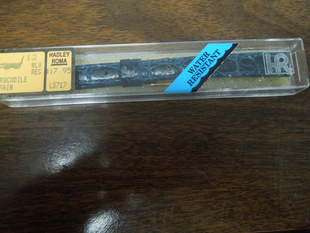  s444( 12mm) Genuine Crocodile Grain Hadley Roma Ladies Watch Bands