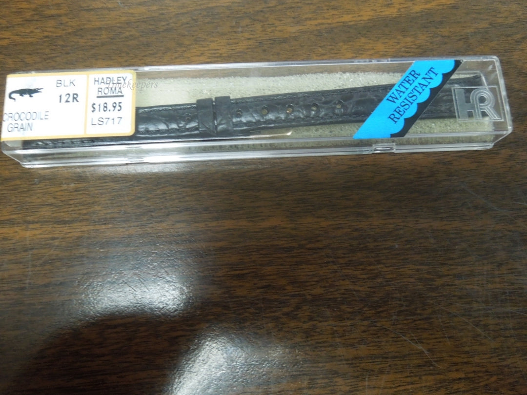  s444( 12mm) Genuine Crocodile Grain Hadley Roma Ladies Watch Bands