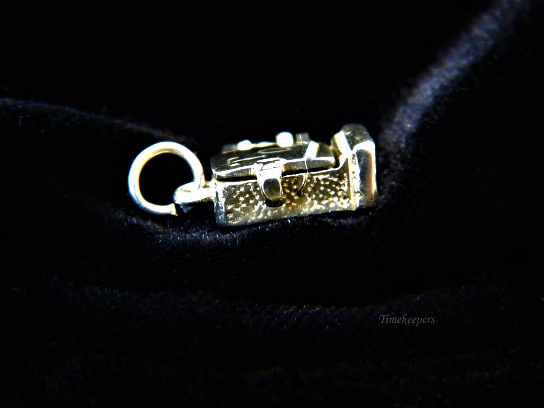 j318 Cute Preowned Opening Box/ Fridge? Charm/ Pendant Sterling Silver