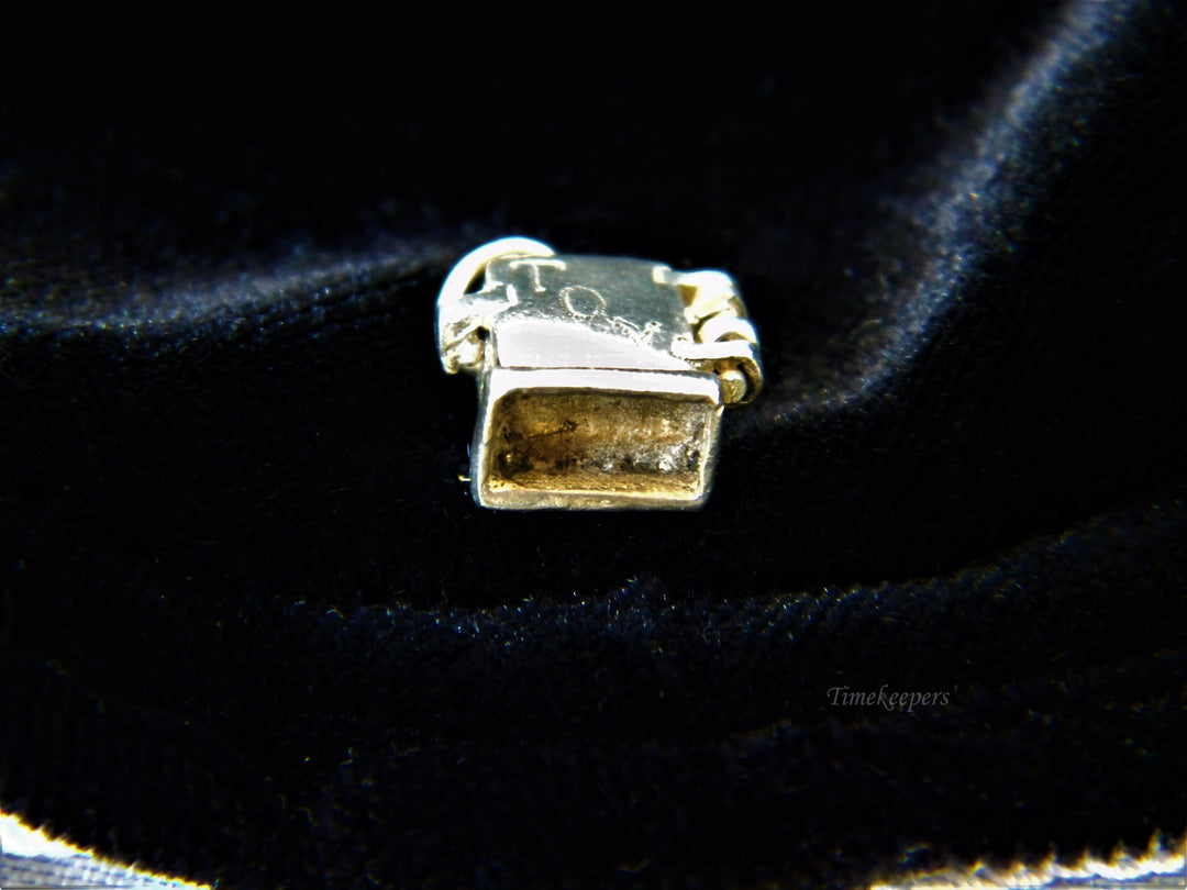 j318 Cute Preowned Opening Box/ Fridge? Charm/ Pendant Sterling Silver
