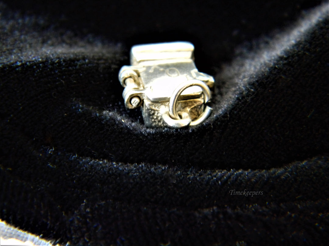 j318 Cute Preowned Opening Box/ Fridge? Charm/ Pendant Sterling Silver