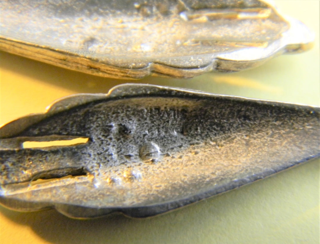 p250 Stunning Silver Hook Dangle Pierced Earrings with Marcasite