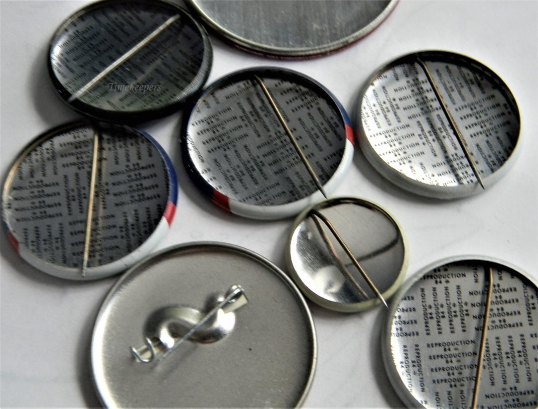 p273 Lot of Eight Campaign Buttons, Carnahan, Taft, Wilson and Hayes