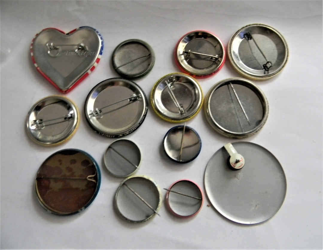 p277 Lot of 14 Various Buttons, Have a nice Day Someplace Else, Miracle Day