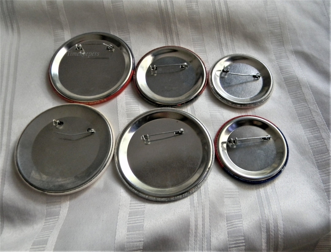 p278 Lot of Six Campaign Buttons, '92 and '96 Clinton - Gore plus Inauguration