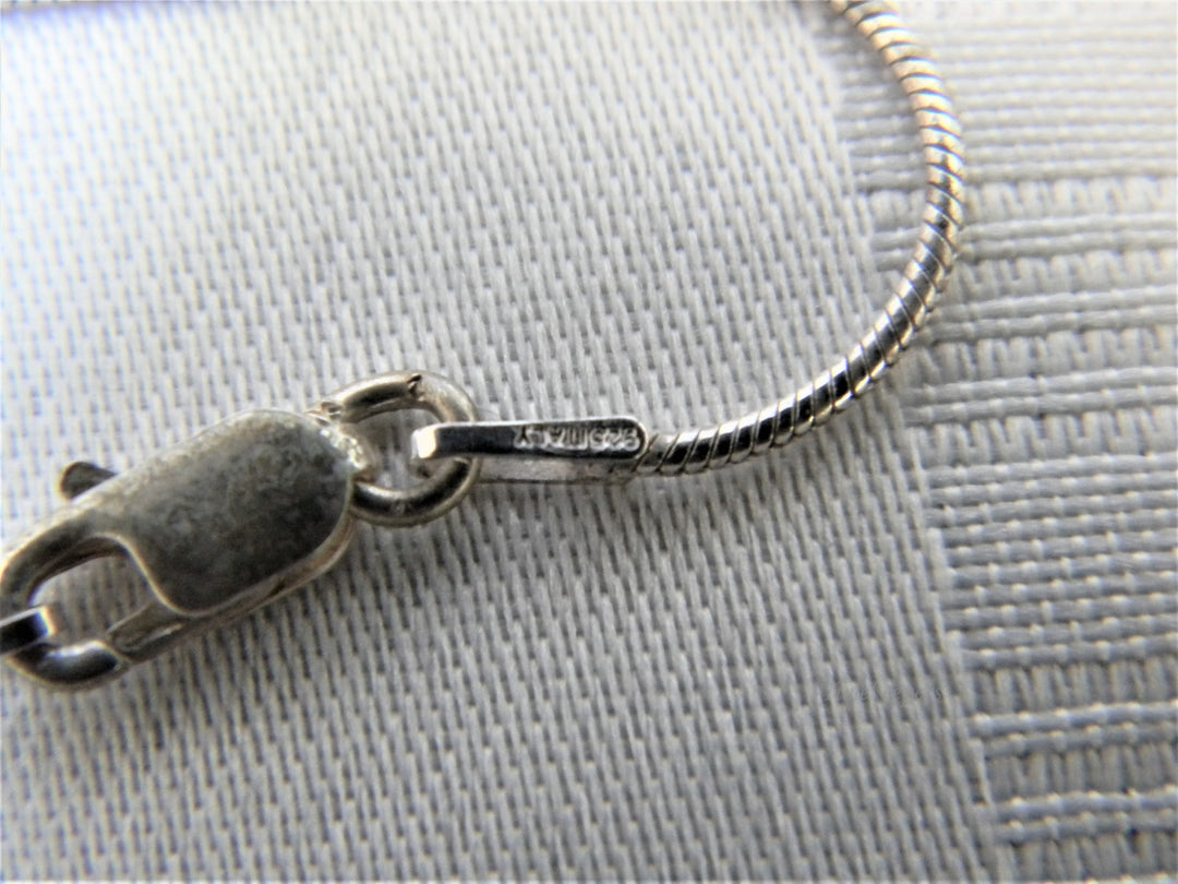 j340 Beautiful Red Resin Ball with Embedded Stones on 18" Snake Chain