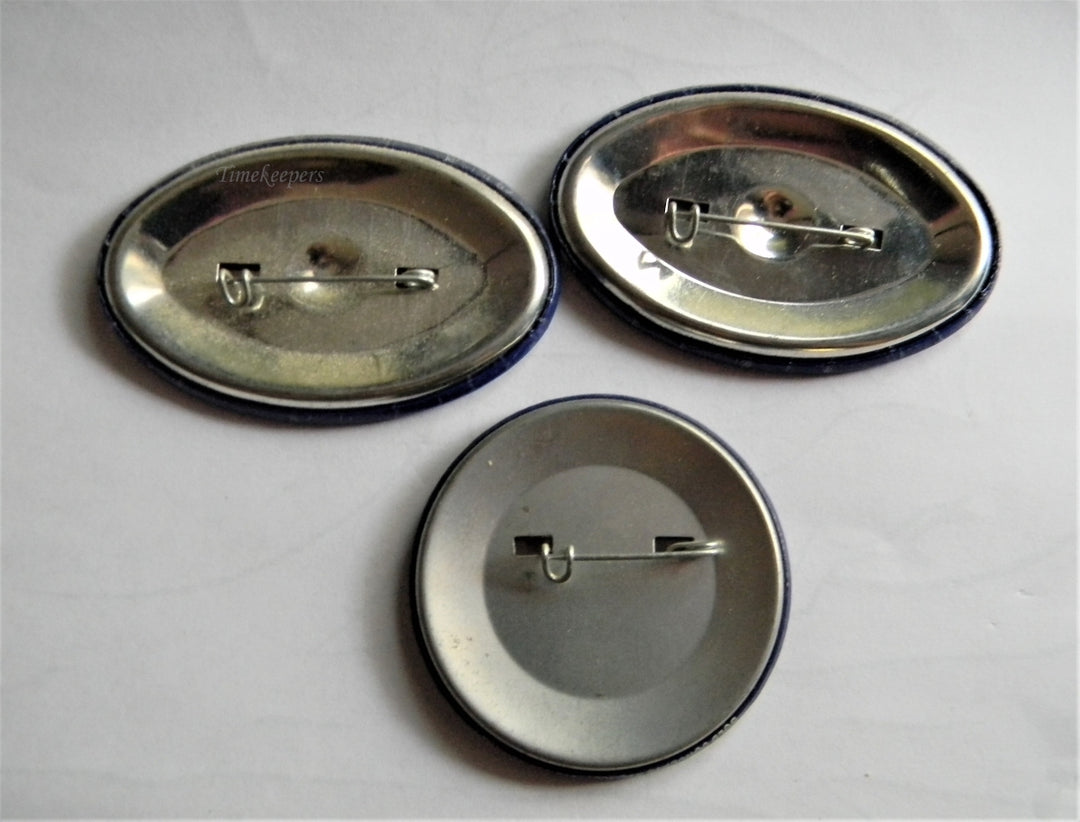 p289 Lot of Three Campaign Buttons - Pins, Gore Lieberman 2000